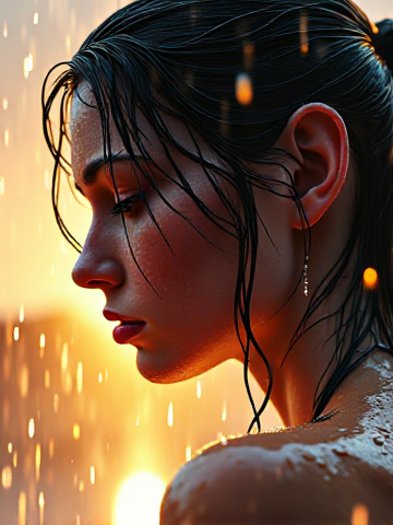 People in Rain
