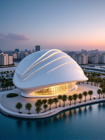 Futuristic Geometric Architecture