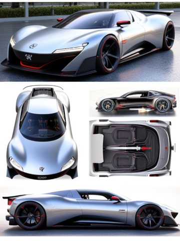 Car Design Three-view V3
