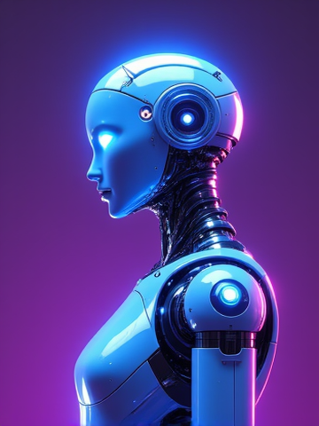 Futuristic Humanoid Robot