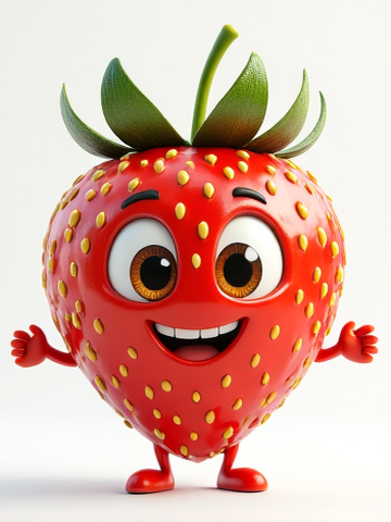 Cartoon Fruit and Vegetable Characters