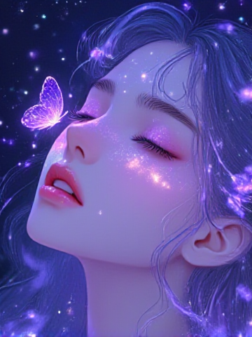 Dreamy Glowing Girl