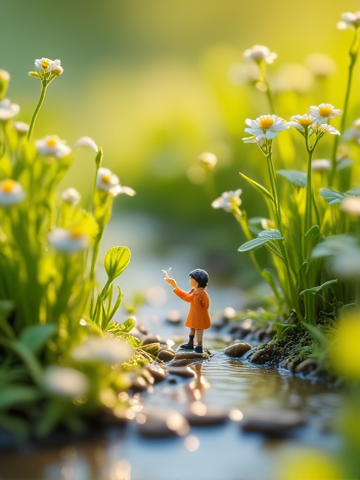 Macro Cute Miniature Style