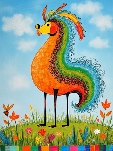 Children's Crayon Drawings