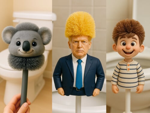 Transformez n’importe quel personnage en brosse de toilette !