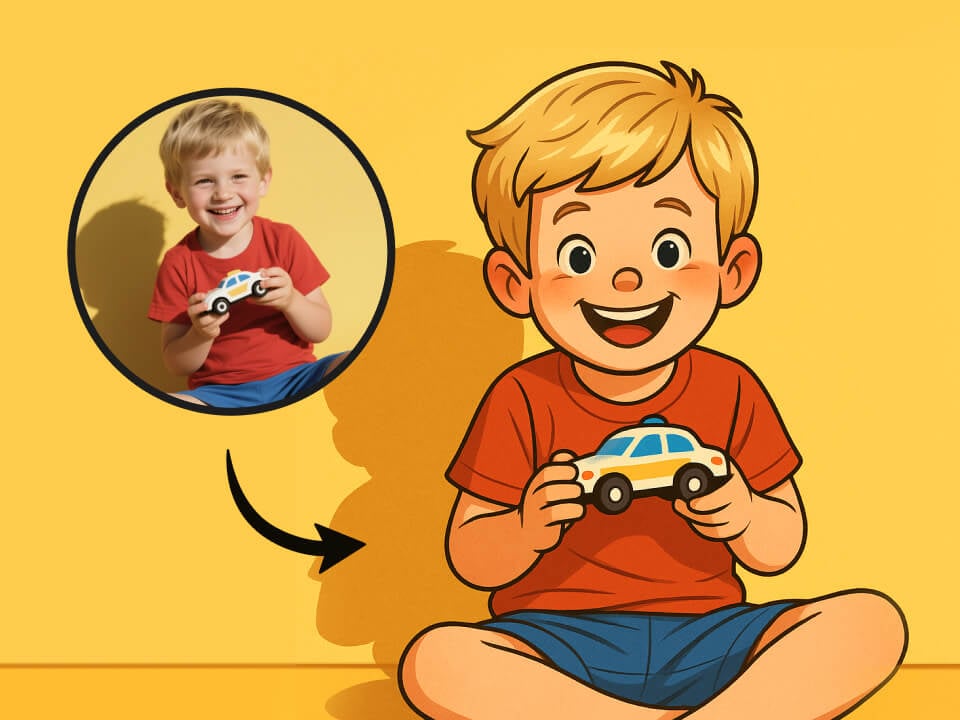 Create cartoon images from real life photo