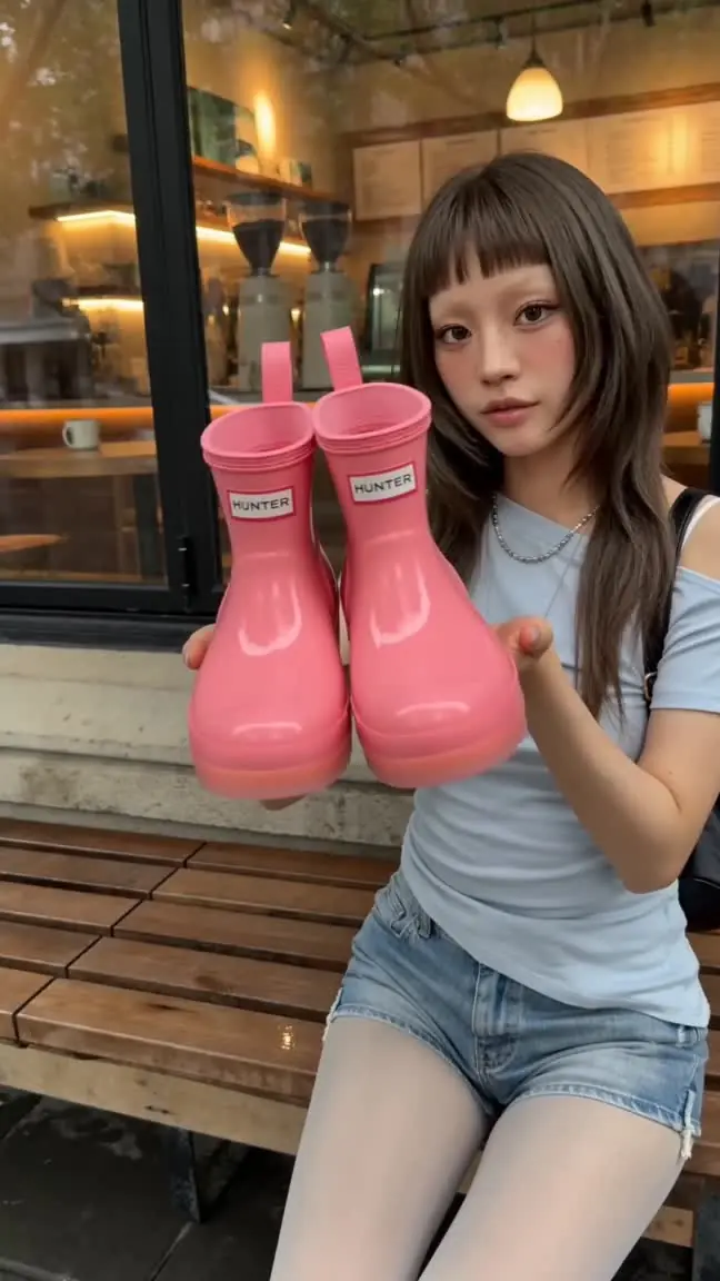 Rain Boots Try On