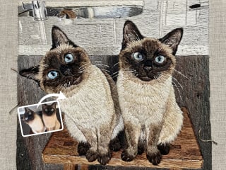 반려동물 자수