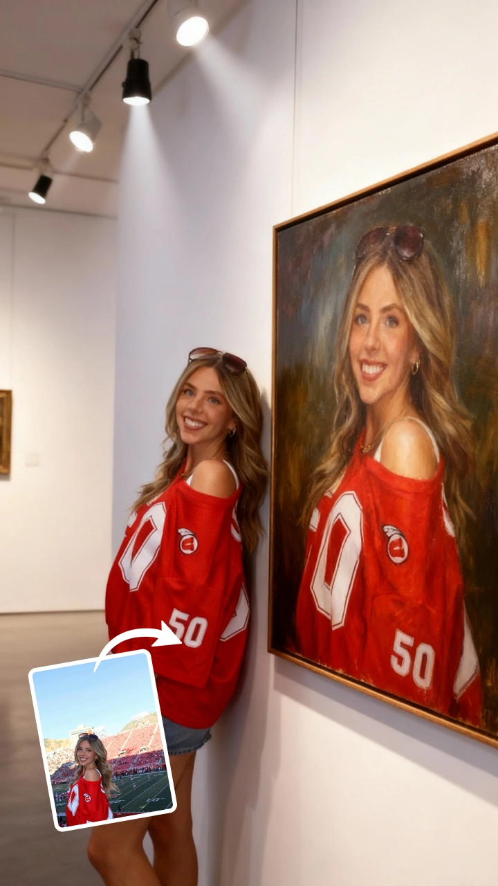 With My Oil Portrait