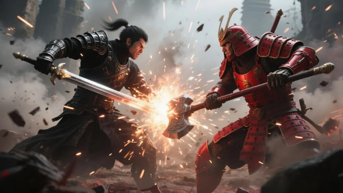 Game Character Combat Video