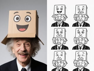 AI 簡單線條藝術表情符號產生器