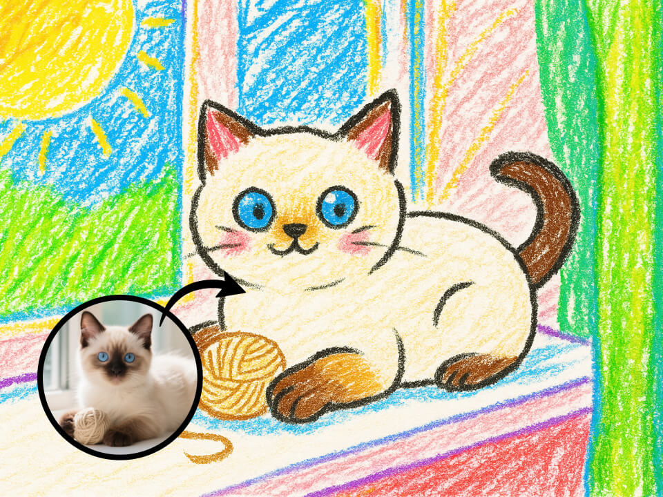 Crayon AI Drawing Effect: Turn Photo to Crayon Drawing Pollo AI