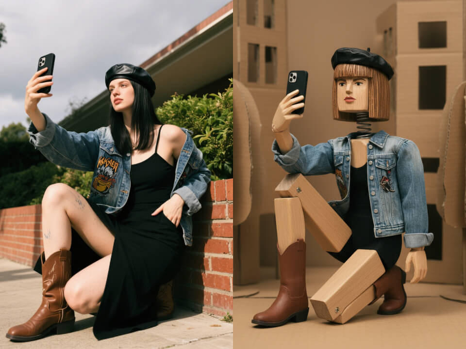 AI Wooden Puppet Effect