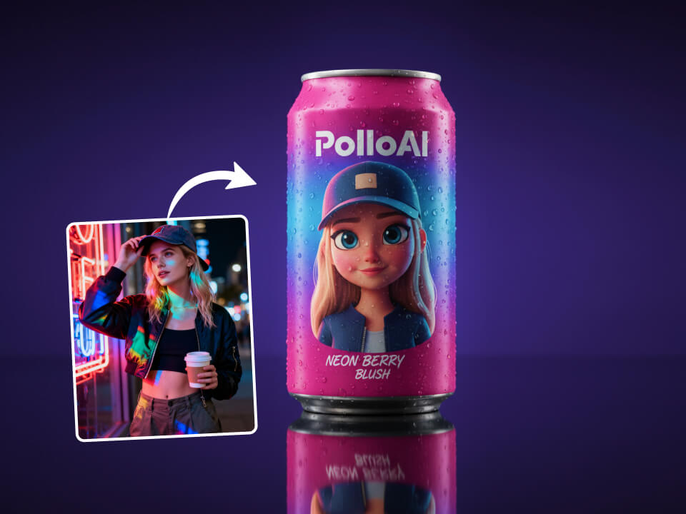 AI Cartoon Soda Can Generator