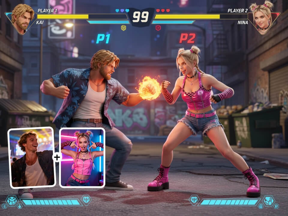 AI Street Fighter Effect
