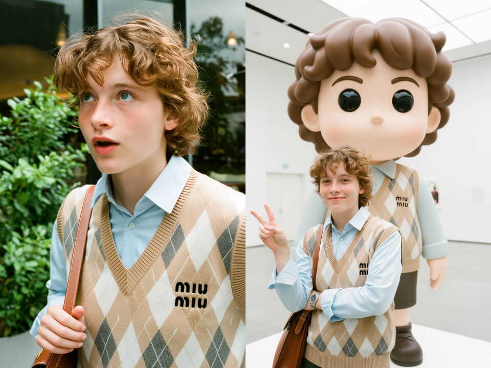 Next to My Cartoon Statue